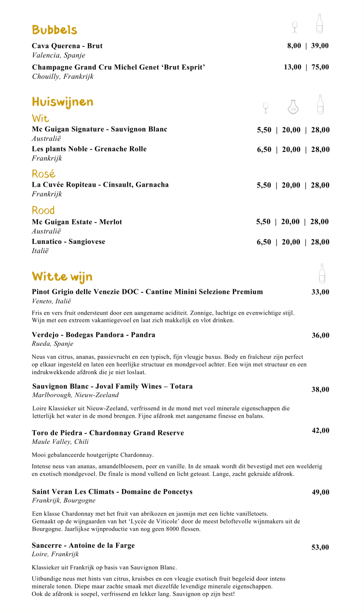 Desserts | De Zaatman